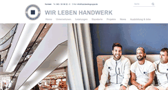 Desktop Screenshot of handwerksgruppe.de